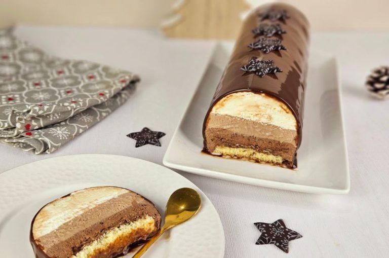 buche aux 3 chocolats
