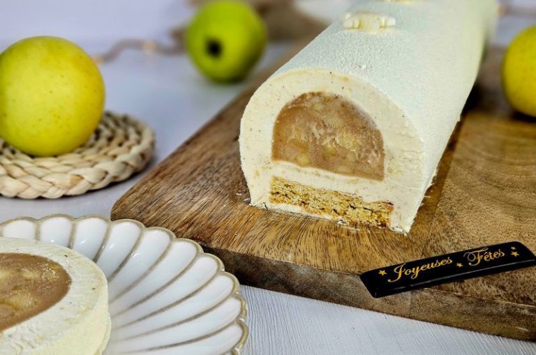 buche pommes caramel vanille 1