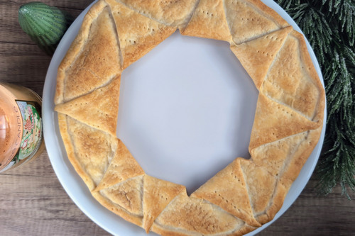 couronne de saumon fume et legumes