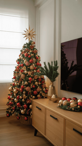 decoration de noel du meuble tv 11