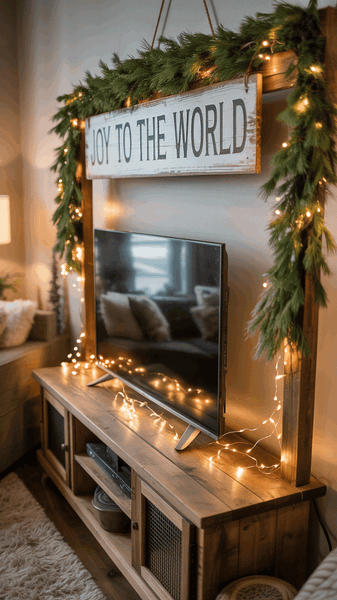 decoration de noel du meuble tv 3