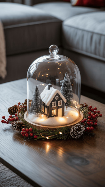 decoration de table basse de noel
