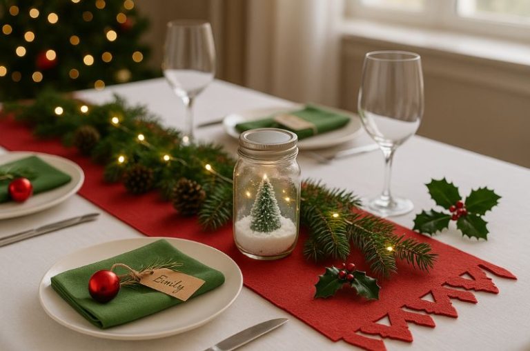decoration de table pour noel