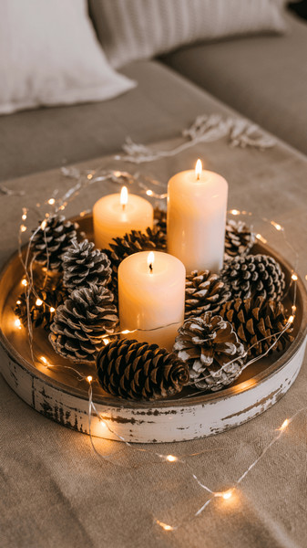 decorations de table basse de noel 2
