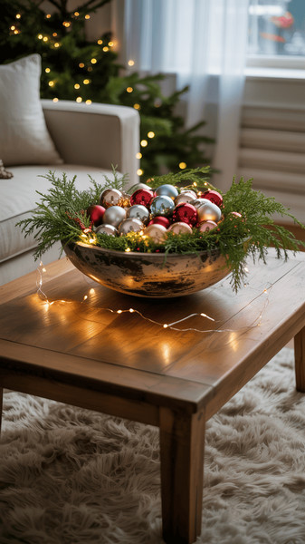 decorations de table basse de noel 5