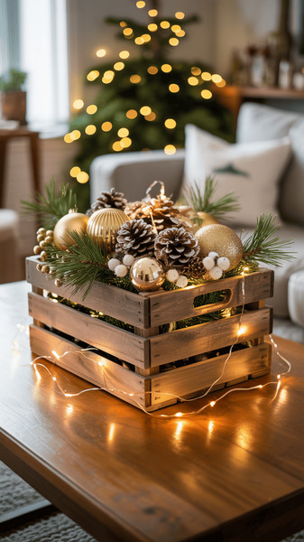 decorations de table basse de noel 6