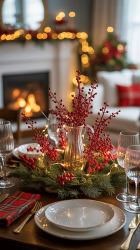 table de noel rouge et blanche 4