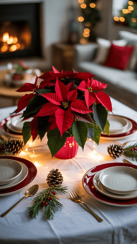 table de noel rouge et blanche 6