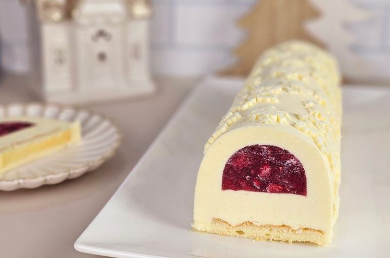 buche fromage blanc framboises