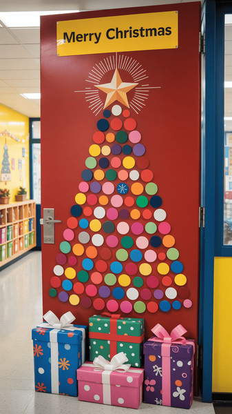 decoration de porte de noel 12 1