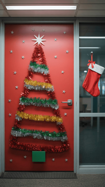 decoration de porte de noel 4