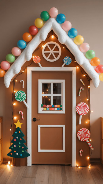 decoration de porte de noel 6