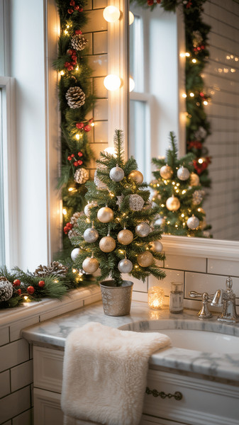 decoration de salle de bain de noel 4