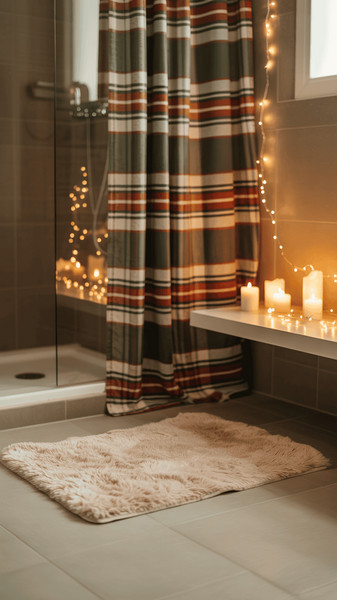 décoration de salle de bain pour noel