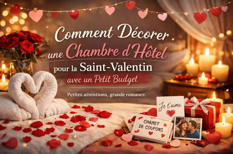 Comment décorer une chambre d’hôtel pour la Saint-Valentin sans se ruiner