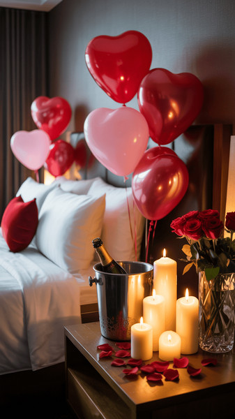 decorer une chambre dhotel pour la saint valentin 4
