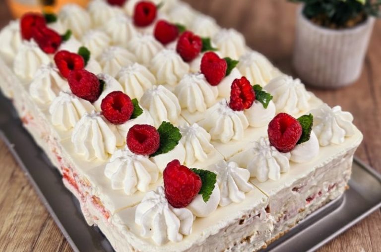 dessert sans cuisson framboise