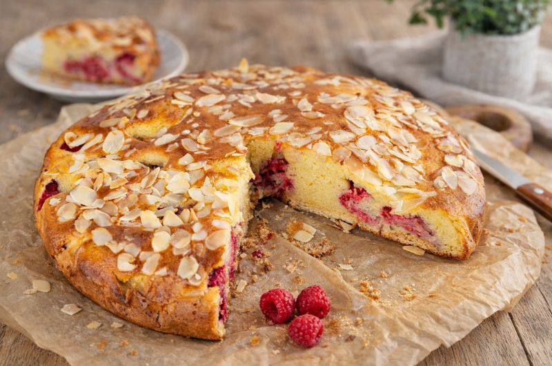 Gâteau aux framboises