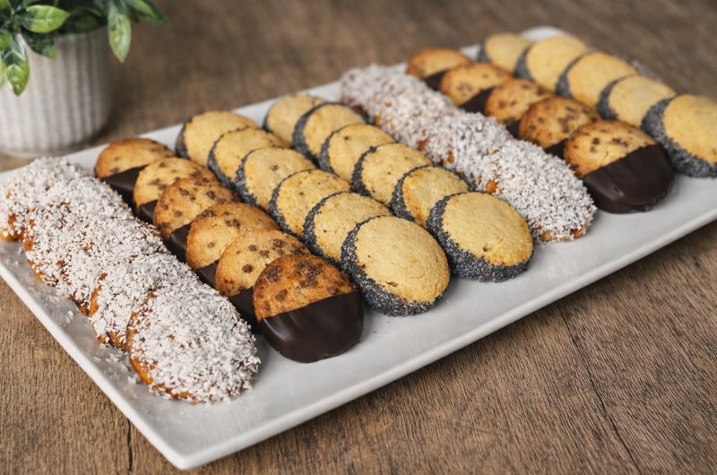 3 biscuits sablés avec une seule pâte