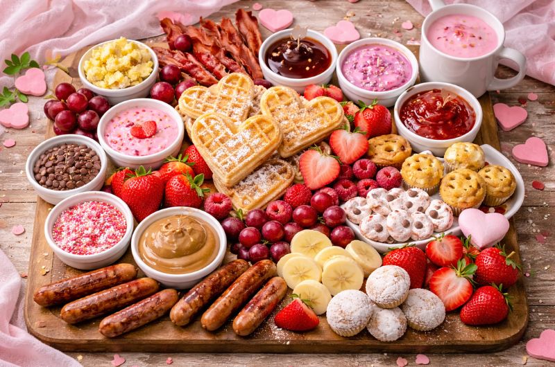 Le plateau petit-déjeuner de Saint-Valentin qui fait toute la différence