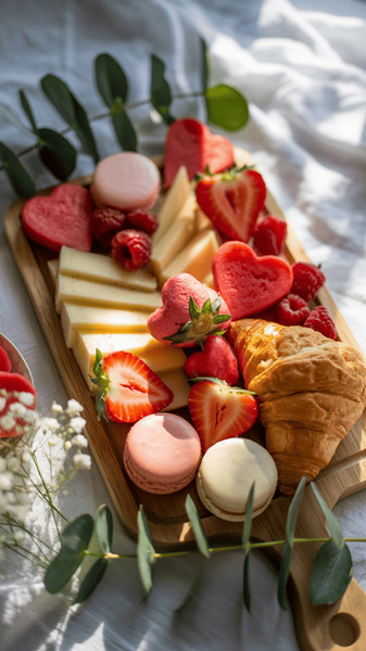 plateau petit dejeuner de saint valentin 2