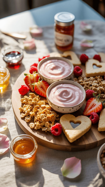 plateau petit dejeuner de saint valentin 3