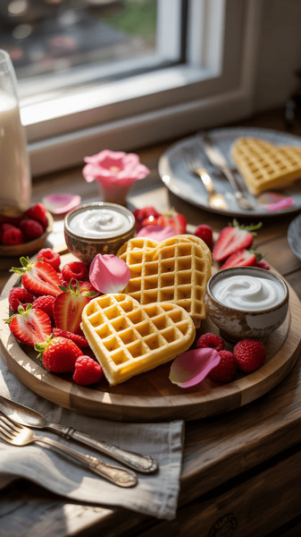 plateau petit dejeuner de saint valentin 4