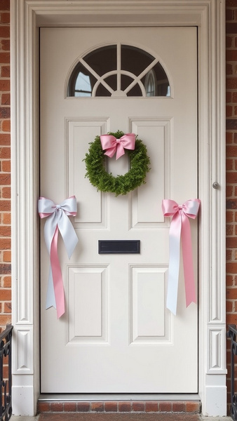 décoration de porte pour paques