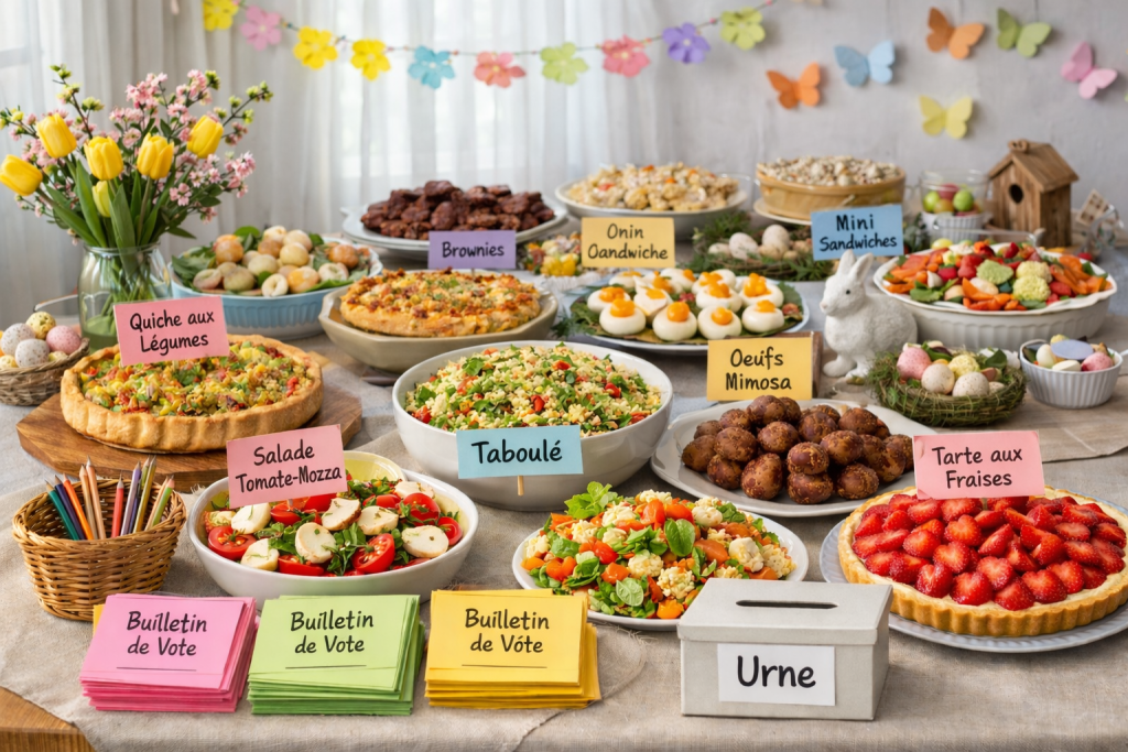 fête de bureau au printemps