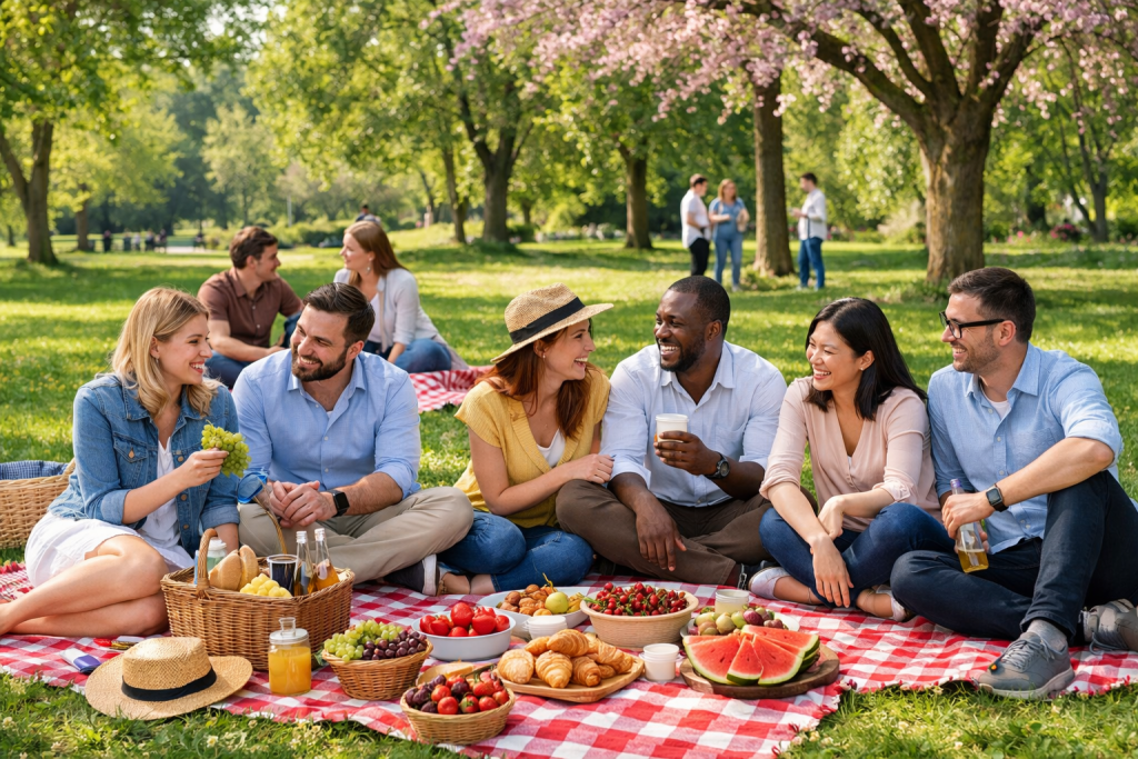 fête de bureau au printemps