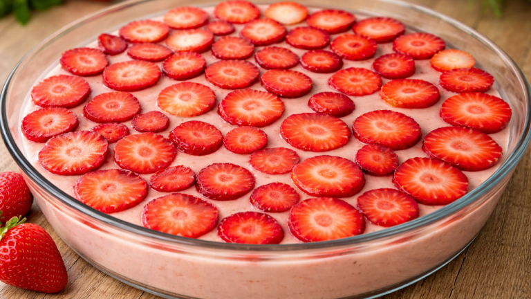 TARTE aux fraises sans pate 1