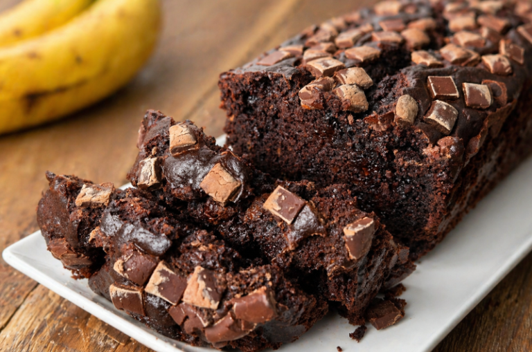Banana bread double chocolat