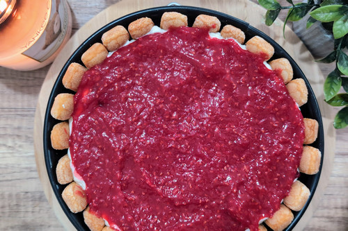 Charlotte aux framboises façon tiramisu