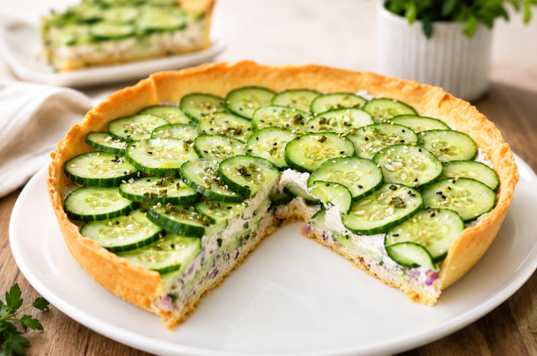 tarte aux concombres