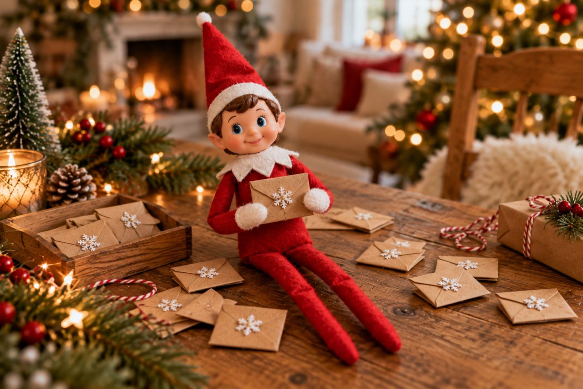 Mini enveloppes et lettres du lutin farceur