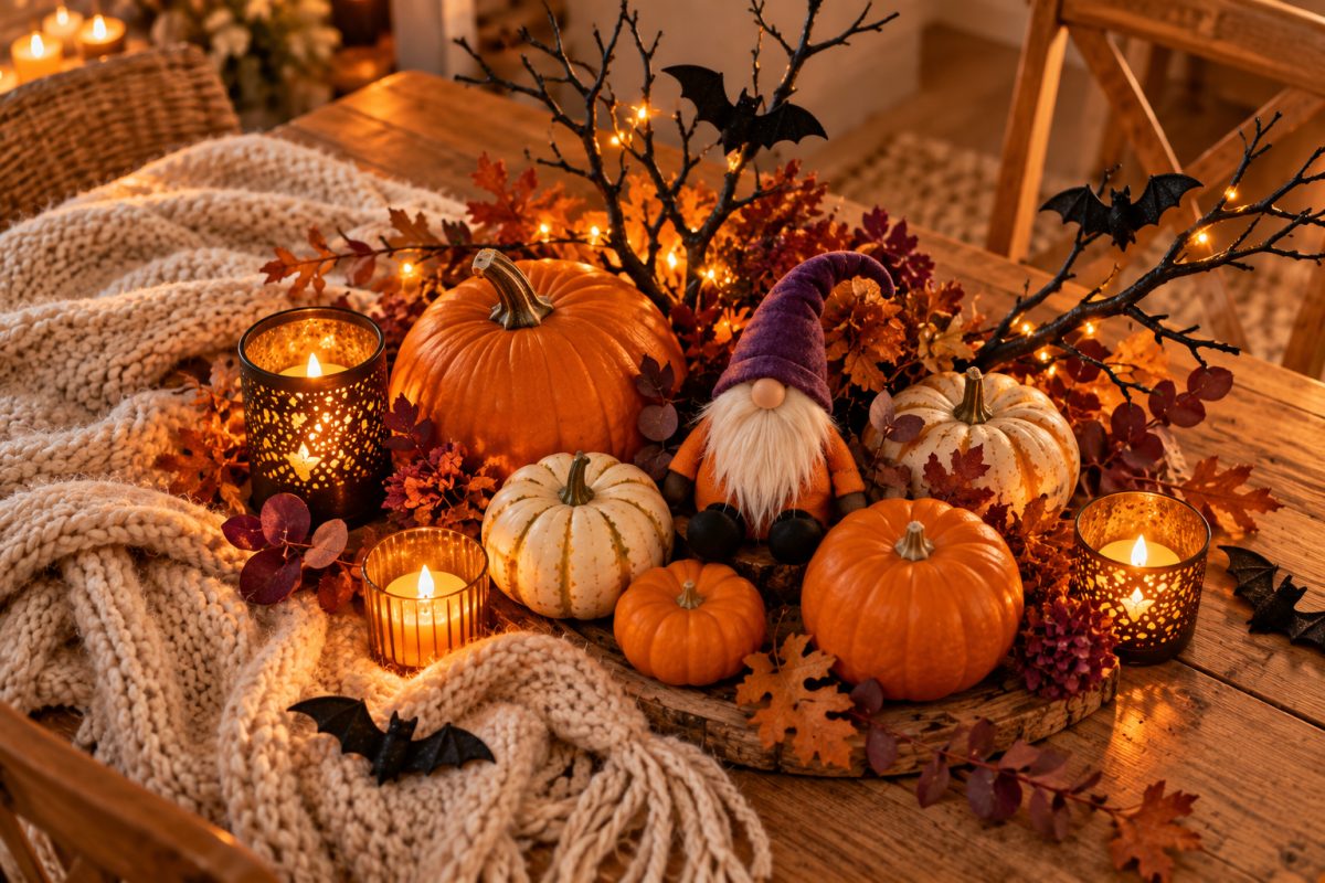 Palette de couleurs déco Halloween cosy
