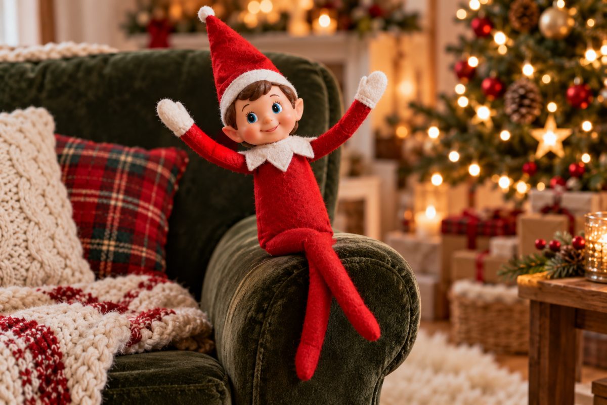 Lutin farceur en peluche articulé