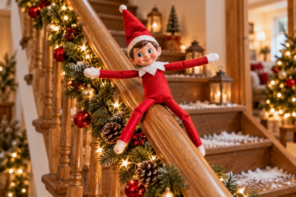 Mise en scène spectaculaire de lutin farceur