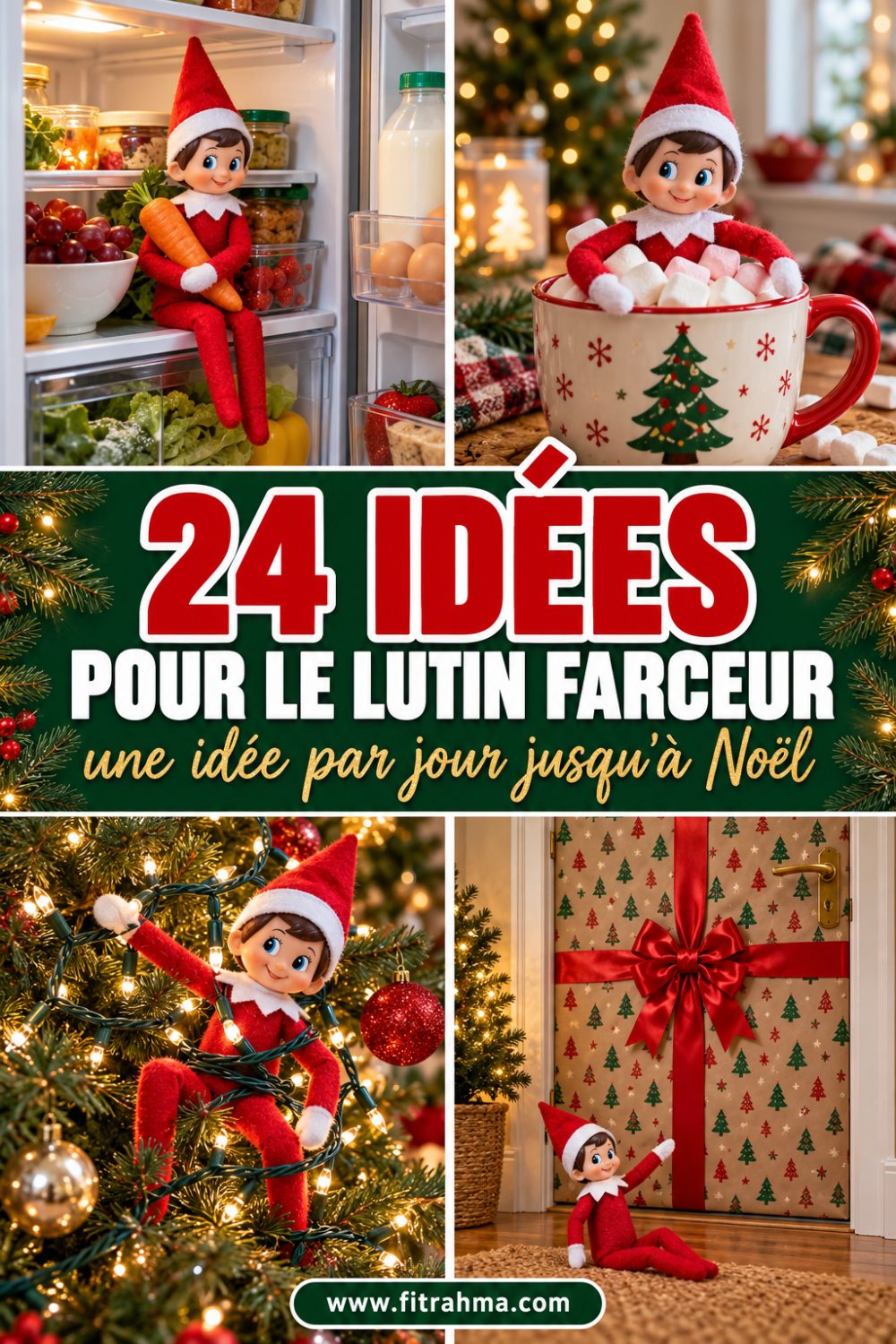 Planning du lutin farceur : 24 idées, une par jour