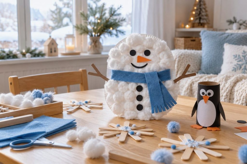 Activités manuelles d’hiver pour la maternelle : 12 idées faciles