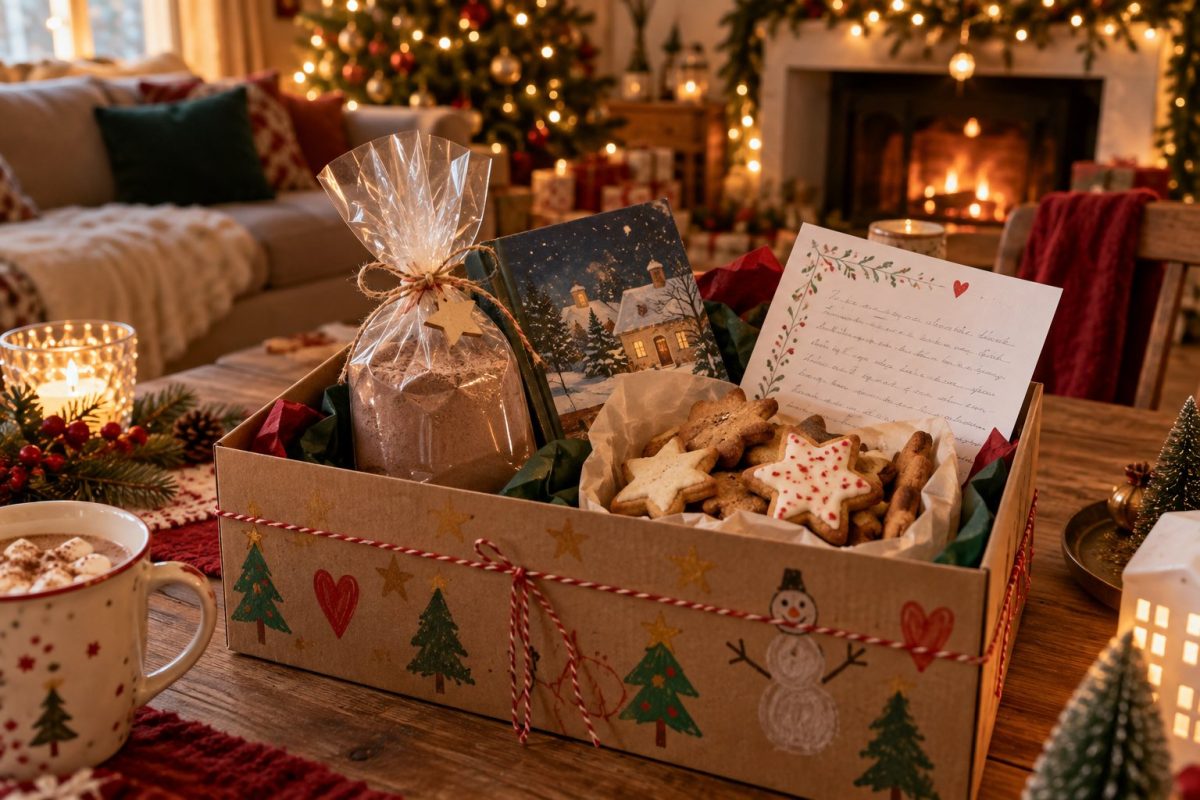 Boîte du réveillon de Noël petit budget faite maison