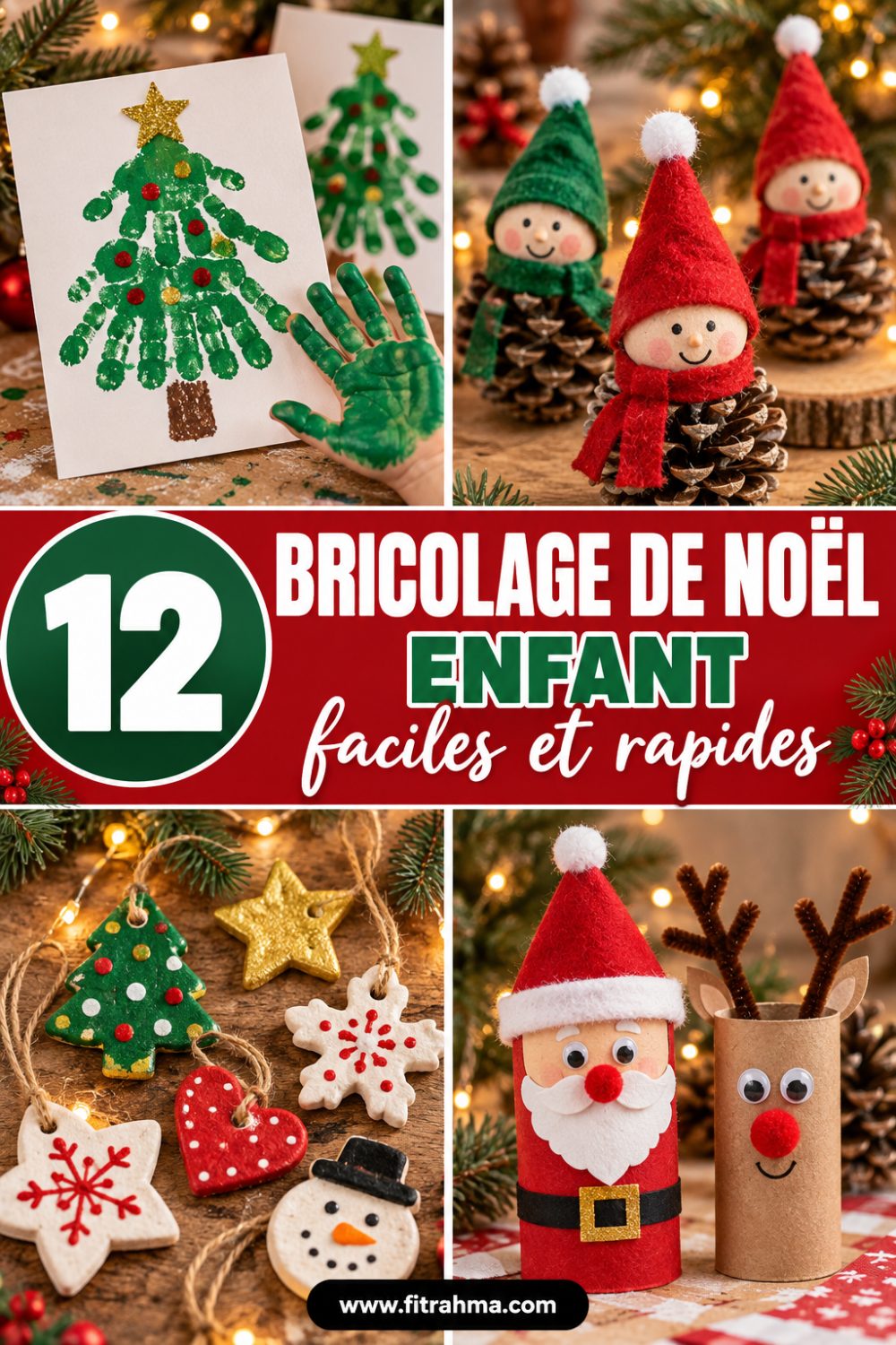 Bricolage de Noël enfant : 12 idées faciles