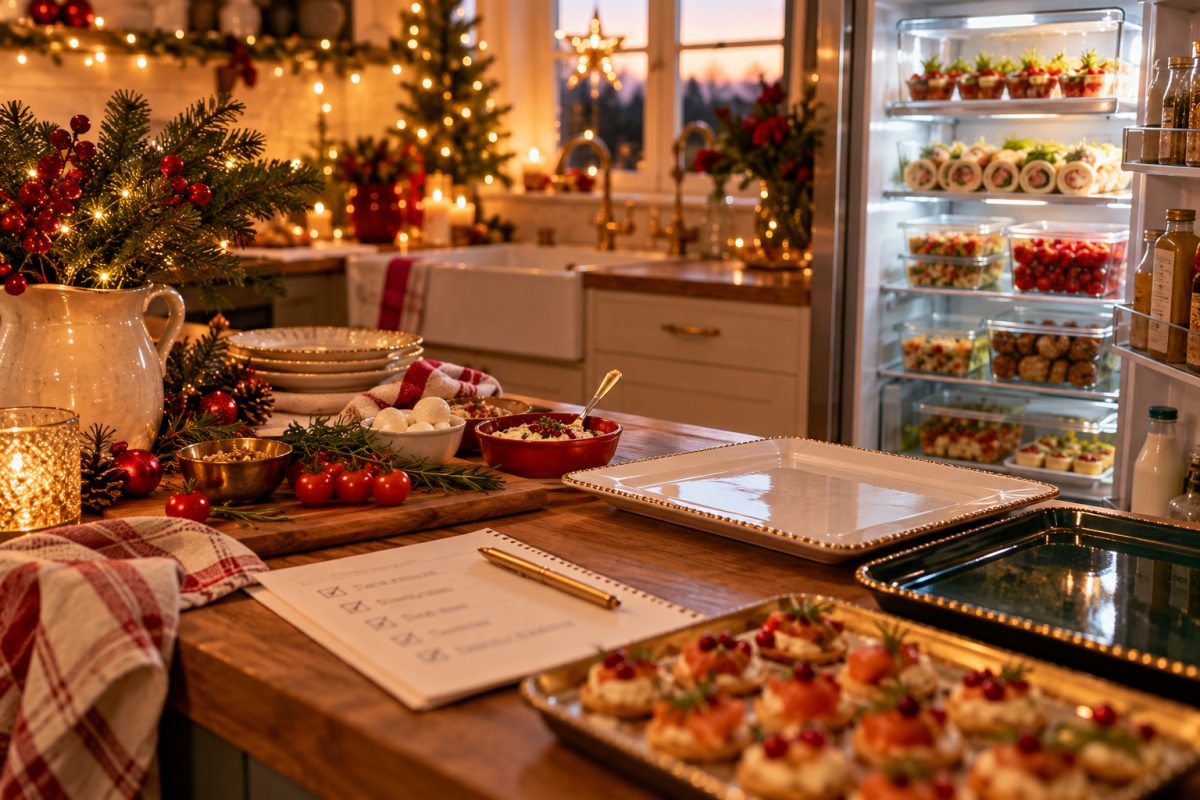 Préparer un buffet de Noël à l'avance