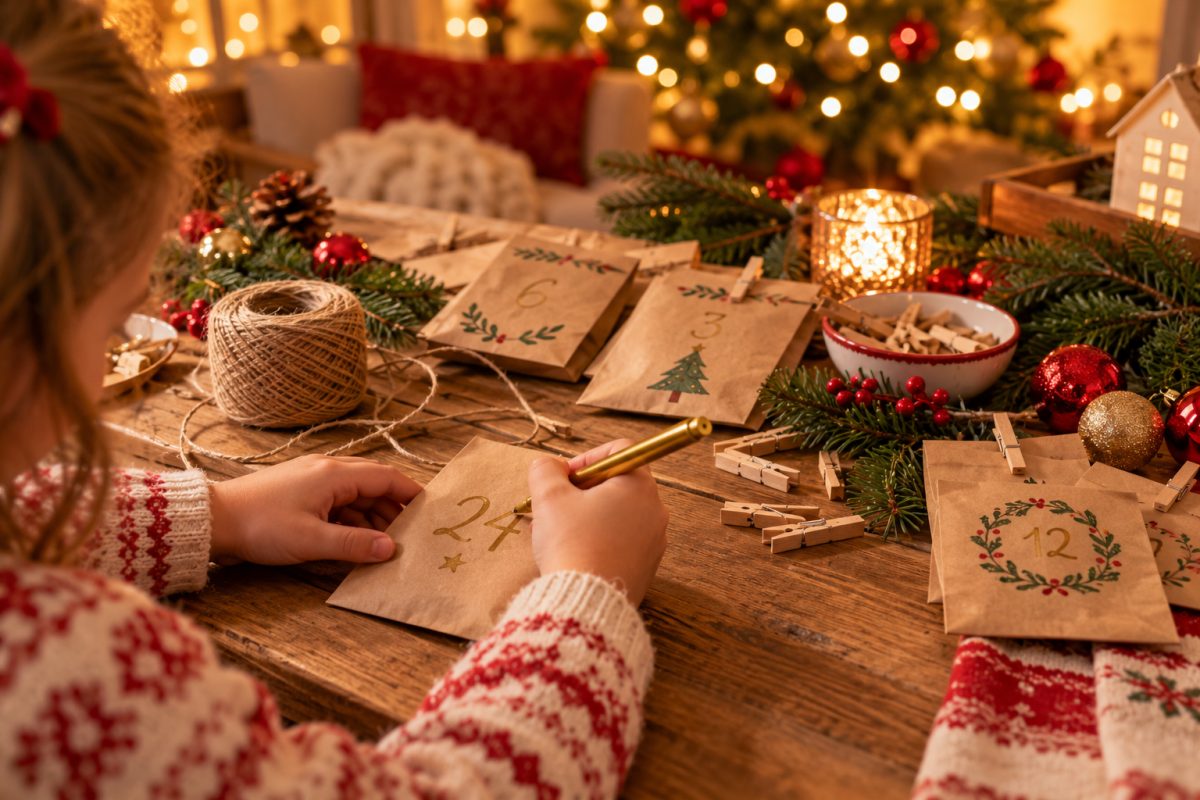 Fabriquer un calendrier de l'Avent en famille