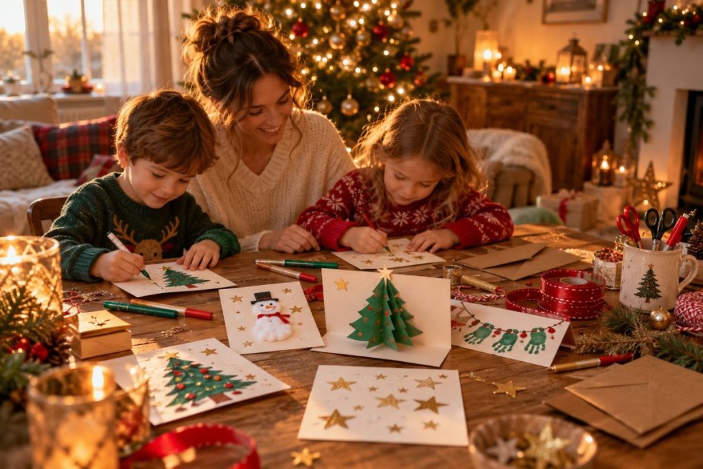 Cartes de Noël à fabriquer avec les enfants