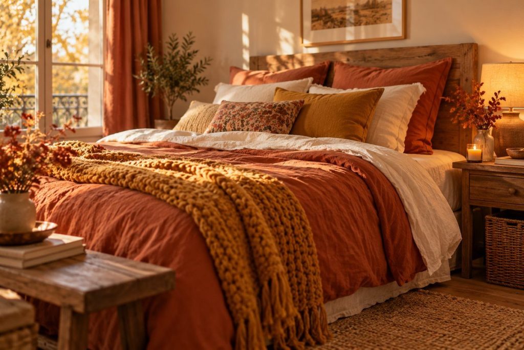 Chambre d&rsquo;automne cosy : 12 idées douces et chaleureuses