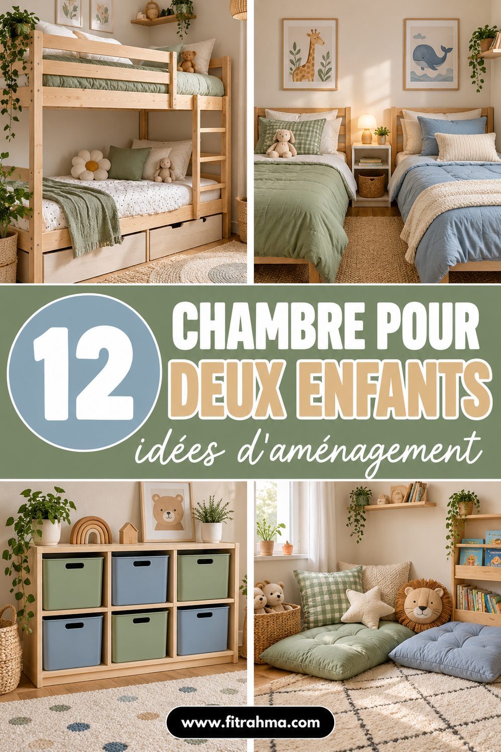 Chambre pour deux enfants : 12 idées pour bien l'aménager