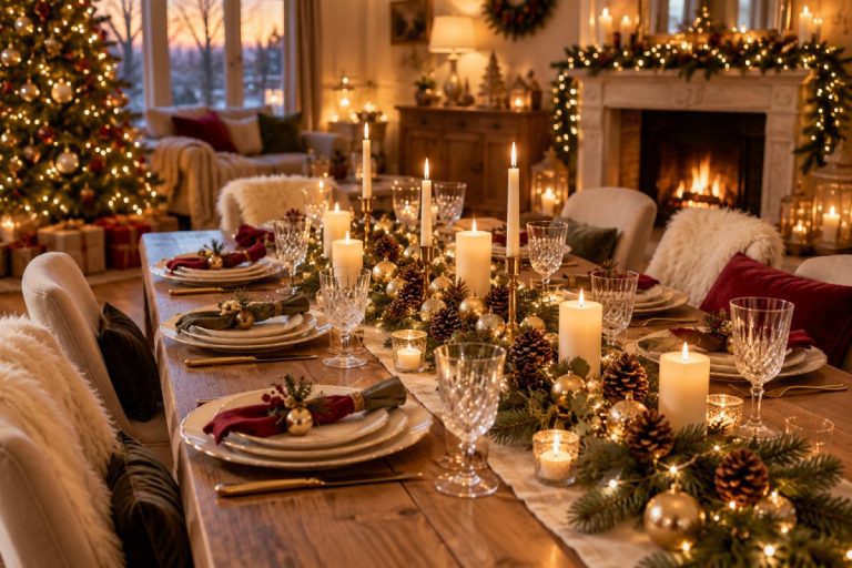 chemin table noel