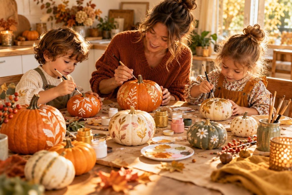 Citrouilles décorées sans creuser : 12 idées faciles à faire avec les enfants