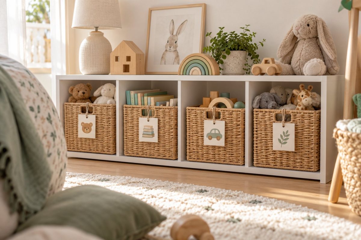 De beaux paniers pour ranger les cadeaux de Noël